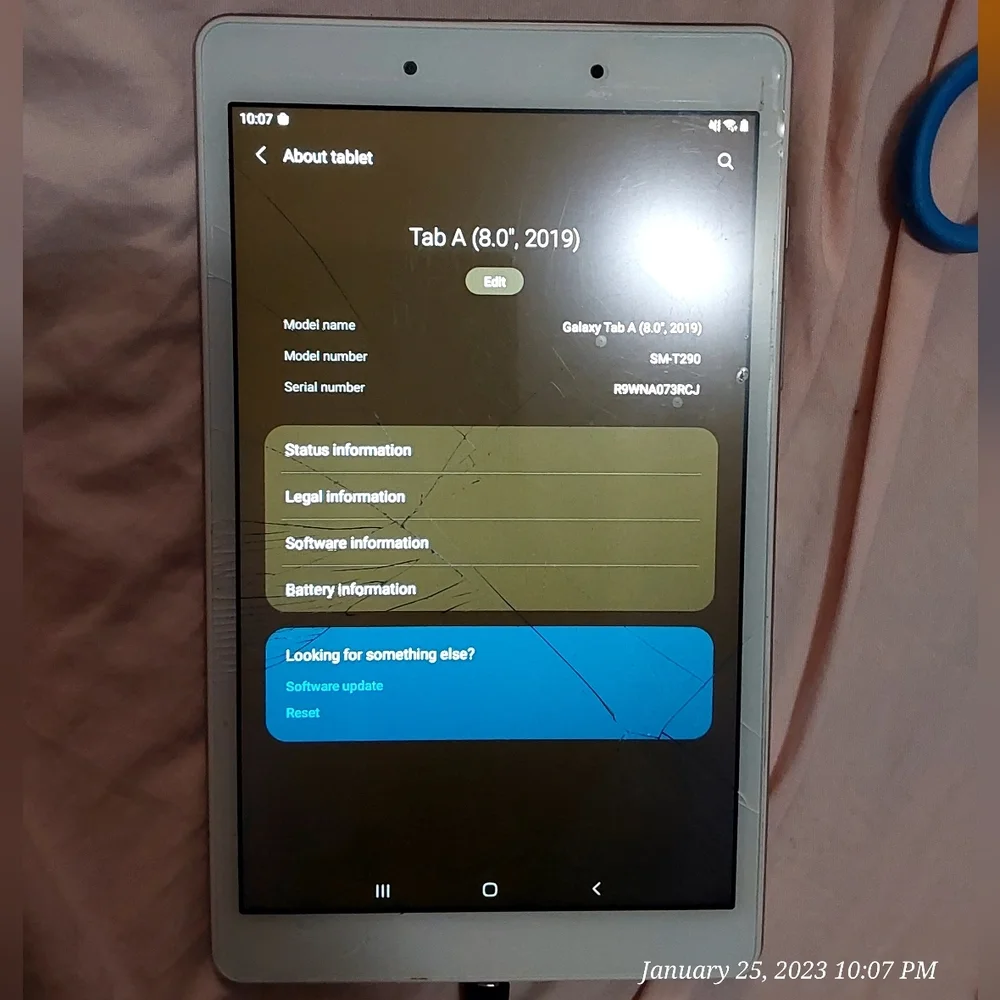 Samsung Tab A w/ CASE & GLASS SCREEN PROTECTORS
